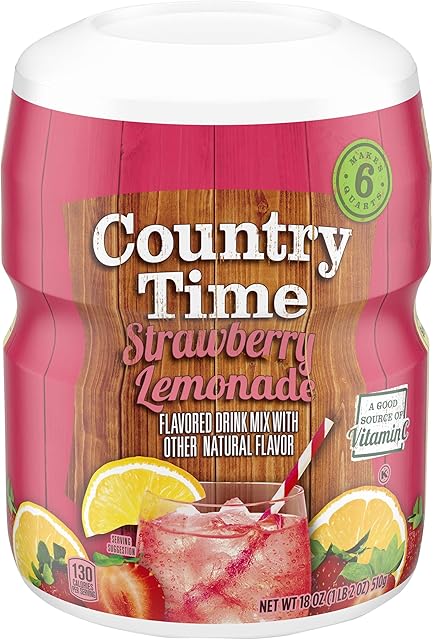 Country Time Strawberry Lemonade Powdered Drink Mix 18 oz 1 Count