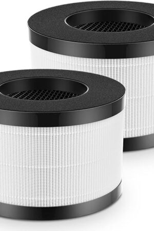 AP01 Filter Replacement ONLY Compatible with Himox AP01(H01) Air Purifier HEPA Filter For Himox Filter Replacement Powerful 3-Stage Filtration including Activated Carbon Layer, 2 Pack