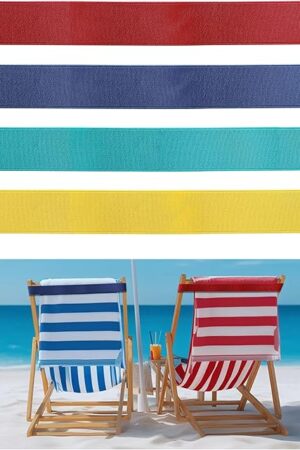 4 Pack Towel Bands, Flexible and Strong Beach Towel Holder, Lightweight and Easy to Store for Vacation and Travel, Towel Bands for Beach Chairs and Cruise Chairs