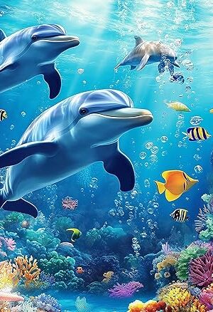 The Puzzle for Adults 1000 Pieces - Underwater World Puzzle, Ocean Beach Sea Coral,1000 Piece Undersea Jigsaw Puzzle