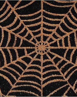 callowaymills 101951729 Scary Web Doormat, 17x29, Black and Natural