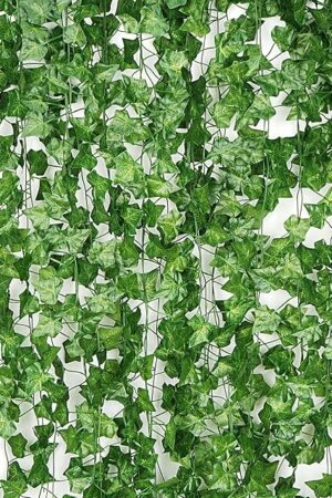 12 Pack 86 FT Artificial Ivy Garland, Fake Ivy Leaf Plants Vine Greenery Garland Home Kitchen Balcony Garden Office Wedding Wall Decor