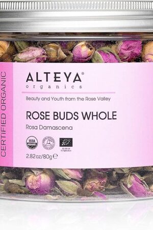 Alteya Organics Rose Bud Tea USDA Certified Organic Herbal Tea 2.82 Oz/80 gr Rosa Damascena
