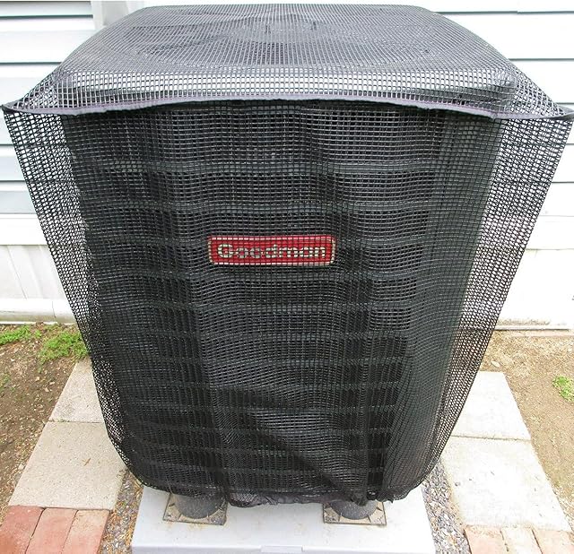 Full Mesh Air Conditioner Cover – AC Cover Designed to Protect Coils from Clogging - Leaves, Grass, dust and Debris - Outdoor Protection