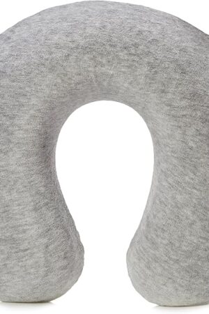 Amazon Basics Memory Foam Semicircular Neck Pillow, Grey