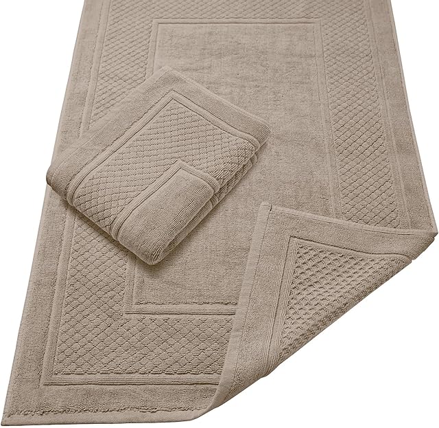 Avalon Towels Bath Mat 100% Cotton Set of 2 Bathroom Mats 22x34 Inches