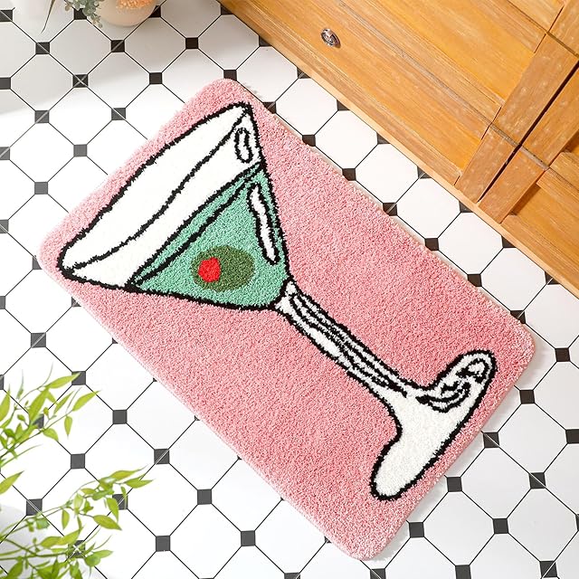 Bathroom Rugs Bath Mat 20x32 Inch Non Slip Absorbent Washable for Kitchen Front Door Living Home