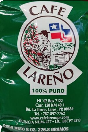 Cafe Lareno Puerto Rican Coffee 8 Ounce Bag