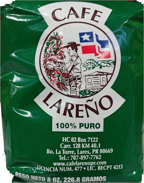 Cafe Lareno Puerto Rican Coffee 8 Ounce Bag
