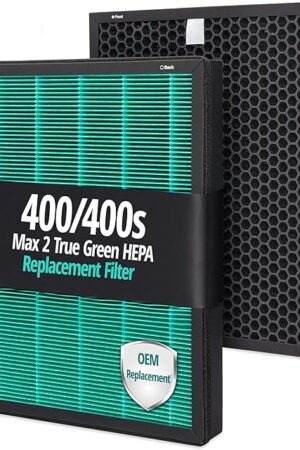 Coway Filter Replacement Airmega 400 - Air Purifier 400S 400(G) 400S(G) Max2, True Green HEPA and Active Carbon Filter Set Smart Purifiers, AP-2015-FP
