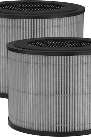 DR-HAP002 True HEPA Replacement Filter Compatible with Macro Pro, Macro Pro S DR-HAP002 Air Purifier, with 3 Stage Deep Filtration, Ultra Fine Pre-filter, High-Efficiency Activated Carbon Filter