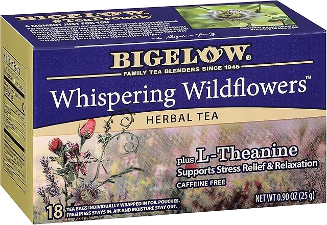 Bigelow Tea, Whispering Wildflowers Herbal Tea (Caffeine Free), 18 Count