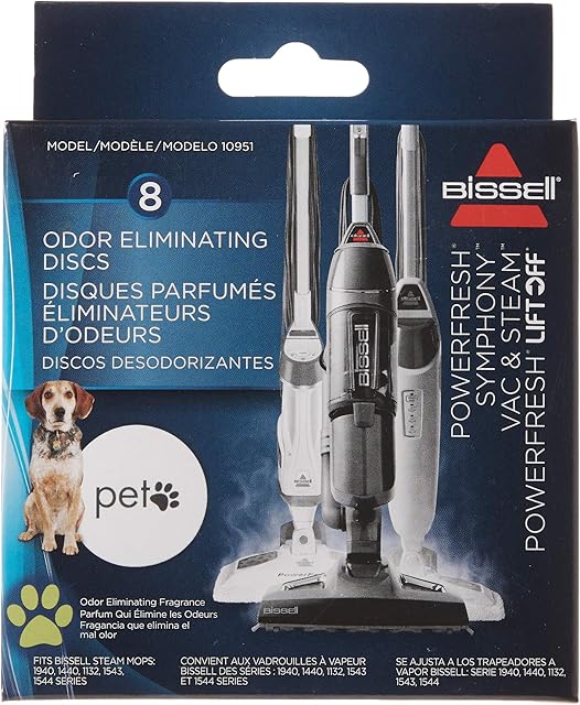 BISSELL Odor Eliminating scent discs for the PowerFresh and Symphony Steam Mops, New Genuine OEM Parts, 10951