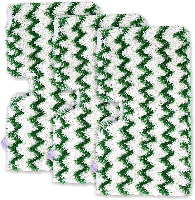 3 Pack Compatible Shark Replacement Mop Pads Steam Pocket Mops S3500 Series S3501 S3601 S3550 S3901 Green