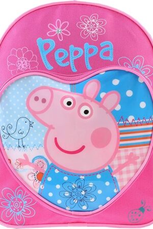 The Peppa Pig Backpack | Girls Backpacks for School | Cute Bookbag for Kids | Pink