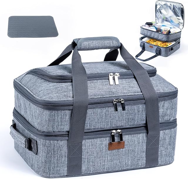 BAGSPRITE Casserole Carrier Insulated Fits 9" x 13" Baking Dish