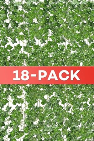 18 Pack 126 Feet Vines,Ivy,Ivy Garland,Fake Ivy,Fake Leaves,Ivy Vines,Artificial Vines,Green Vines,Leaves Room Decor,Vines for Bedroom,Wall Decor,Wedding Party
