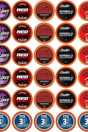 Best of the Best Pods, Variety Pack for Keurig K Cup Brewers, Strong and Regular Coffee Lovers, Great Gift - 5 Cups of Each, High Caffeine Coffee, 40 Count