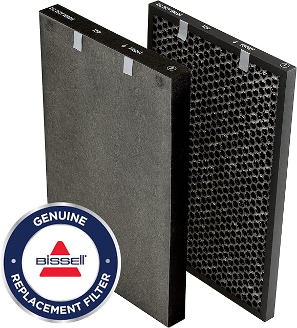BISSELL air220 Air Purifier Replacement HEPA + Pre-Filter and Activated Carbon Filter Pack, New Genuine OEM Part, 3315, Black