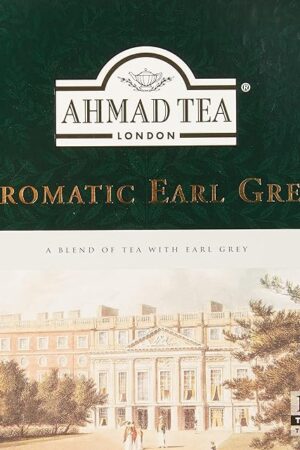 Ahmad Tea Black Tea, Earl Grey Aromatic Teabags, 100 ct - Caffeinated and Sugar-Free