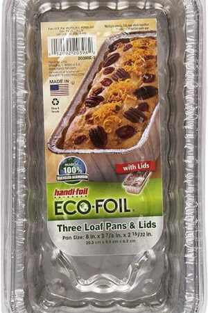 Cook-N-Carry Loaf Pan 2Lb w/ Lids, 3 ct