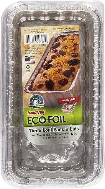 Cook-N-Carry Loaf Pan 2Lb w/ Lids, 3 ct