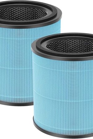 AP0601 Replacement Filters Compatible with AIRTOK Air Puri-fier, 4-in-1 H13 True HEPA Filters, High-Efficiency Activated Carbon Filter, AP0601-RF 2 Pack