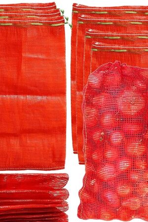 24 Pack 20'' x 14'' Mesh Onion Bags Drawstring Fresh Produce Storage Bags