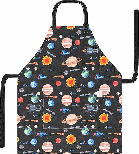 The Kids Apron for Girls and Boys Apron for Kids Toddler with Pocket for Painting Cooking Baking Art Gardening Craft