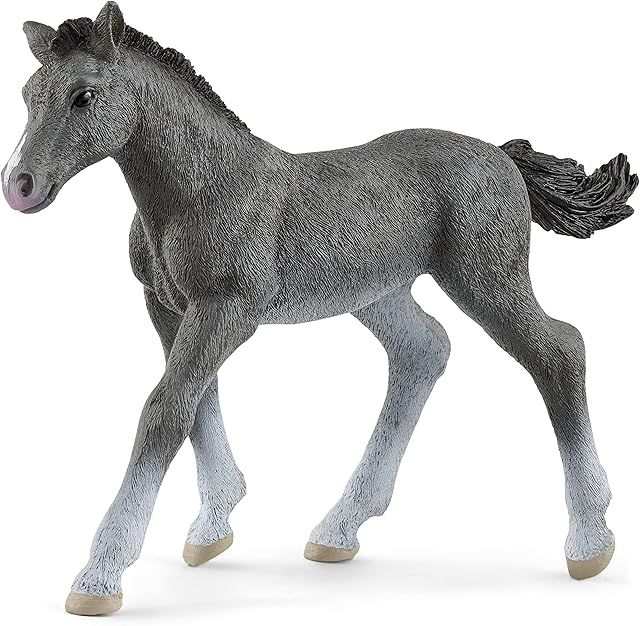 The Schleich Horse Club, Realistic Horse Toys for Girls and Boys, Baby Trakehner Foal Toy Figurine, Ages 5+