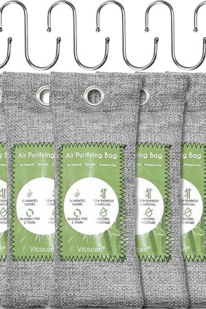 Bamboo Charcoal Air Purifying Bag - Activated Charcoal Bags Odor Absorber Moisture Absorber Natural Car Air Freshener Shoe Deodorizer Odor Eliminators