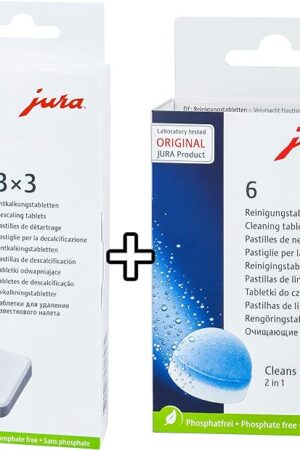 Descaling Tablets and Cleaning Tablets for Jura-Capresso Automatic Coffee and Espresso machines Combi pack