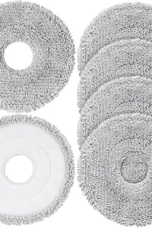 6-Pack Mop Pads for Dreame L40 Ultra/L10S Ultra/ L10S Ultra Gen2/X40 Ultra/L10s Pro Ultra Heat/L20 Ultra/ L10S Plus/X30 Ultra/X40 Master/L10 Ultra Robot Vacuum, Washable Microfiber Replacement Pads