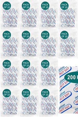 200 Packs 500CC Food Grade Oxygen Absorbers (10 Packs x 1 Vacuum Bag) - Long Term Food Storage O2 Absorbers