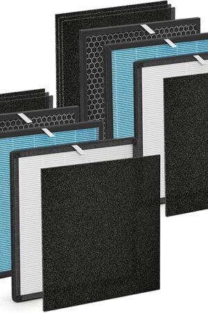 [2 SETS]10L Pro Replacement Filter Set Compatible with Okaysou Air Purifier Filters and Aiibot-A300, 5-Stage Airmax 10L Pro Filter, 2X H13 HEPA and 2X Carbon Filters 2X Sliver HEPA and 6X Pre-filter