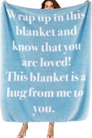 Bedsure After Surgery Healing Blanket, Blue, 50x60 Inch