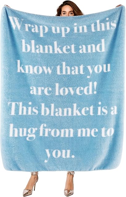 Bedsure After Surgery Healing Blanket, Blue, 50x60 Inch