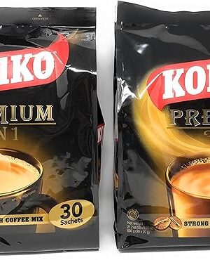 2 Packs Kopiko 3 in 1 Instant Coffee, 21.2 oz, (30 Sachets)