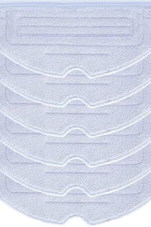 6 Pcs Mop Cloth Pad for Roborock S7 / S7+ / S7 MaxV / S7 MaxV Plus / S7 MaxV Ultra / S7 Pro Ultra / S8 / S8+ Robot Vacuum Microfiber VibraRise Mopping Pad Replacement Accessory (Blue Gray).