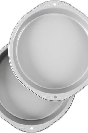 Wilton Recipe Right Non-Stick 9-Inch Round Cake Pans Set, 2-Piece, Steel