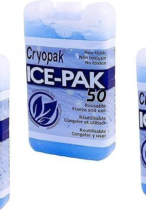 Cryopak 3 Ice Packs for Use in Insulated Bags and Coolers