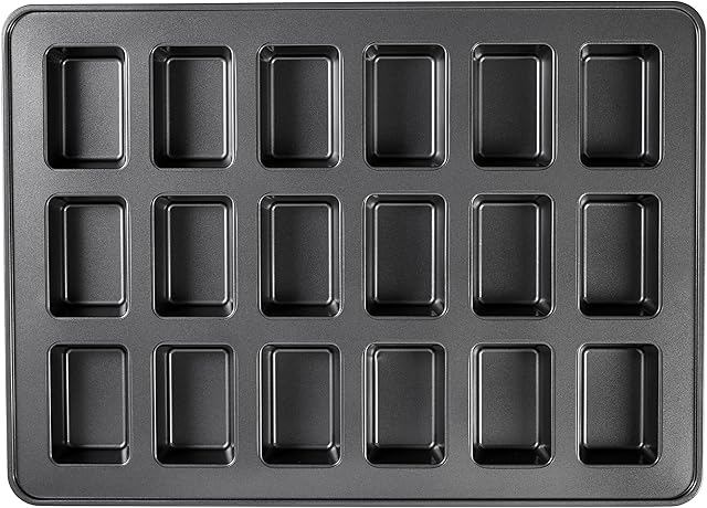 Wilton Perfect Results Premium Non-Stick Bakeware Mini Loaf Pan, 18-Cavity