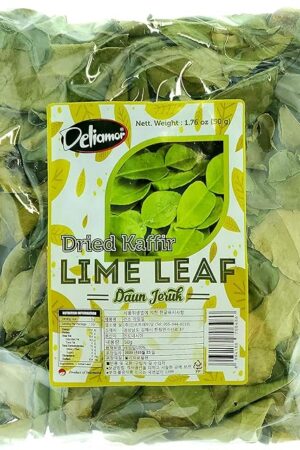 Deliamor Dried Kaffir Lime Leaf | Daun Jeruk, 1.76 oz (Pack of 1)