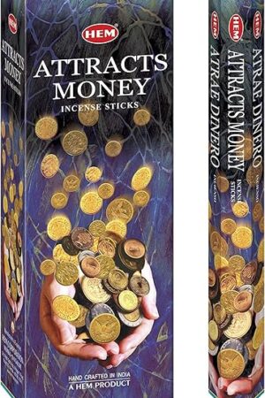 Attracts Money - Box of Six 20 Gram Tubes - HEM Incense