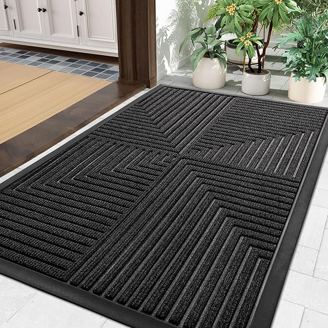 Arotive Front Door Mat Indoor Outdoor Rubber Doormats Entryway Floor Mats 29.5x17