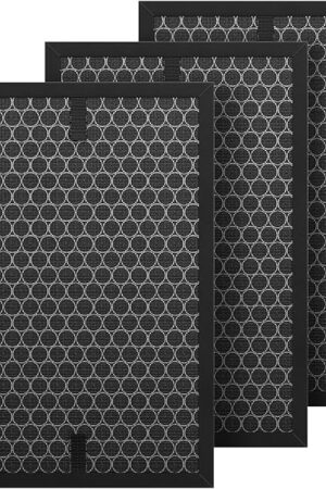3-Pack HRFSC1 Replacement Filter S Compatible with Honeywell HPA3000 PowerPlus and HPA5000 Air Purifier, HRFSC1 Activated Carbon Filter for Home Renovation VOCs