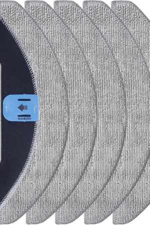 6 Pack Replacement Mop Pads Compatible with for iRobot Roomba Combo i5, i5+, j5, j5+ i3+ (3574) Robot Vacuum Cleaner, Washable and Reusable Mop Pads