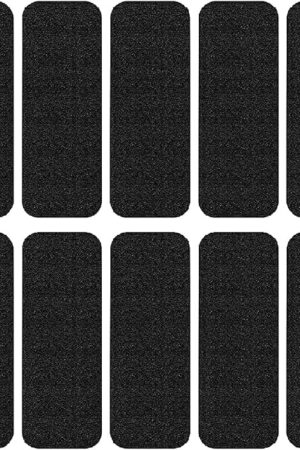 10 Pack Ceiling Fan Filters for Blades - Easy Stick Universal Air Filter for Common Household Contaminants - Activated Unscented Coconut Carbon Fan Filter to Make Air Fresh and Natural