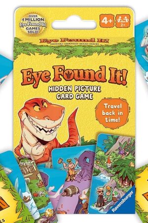 The Ravensburger Dinosaur Island Eye Found It! Card Game – Fun Dinosaur Spot It Game for Kids & Families - Promotes Focus and Memory - Ages 4+