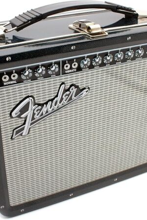 AQUARIUS Fender Amp Large Fun Box - Sturdy Tin Storage Box with Plastic Handle & Embossed Front Cover - Officially Licensed Fender Merchandise & Collectible Gift